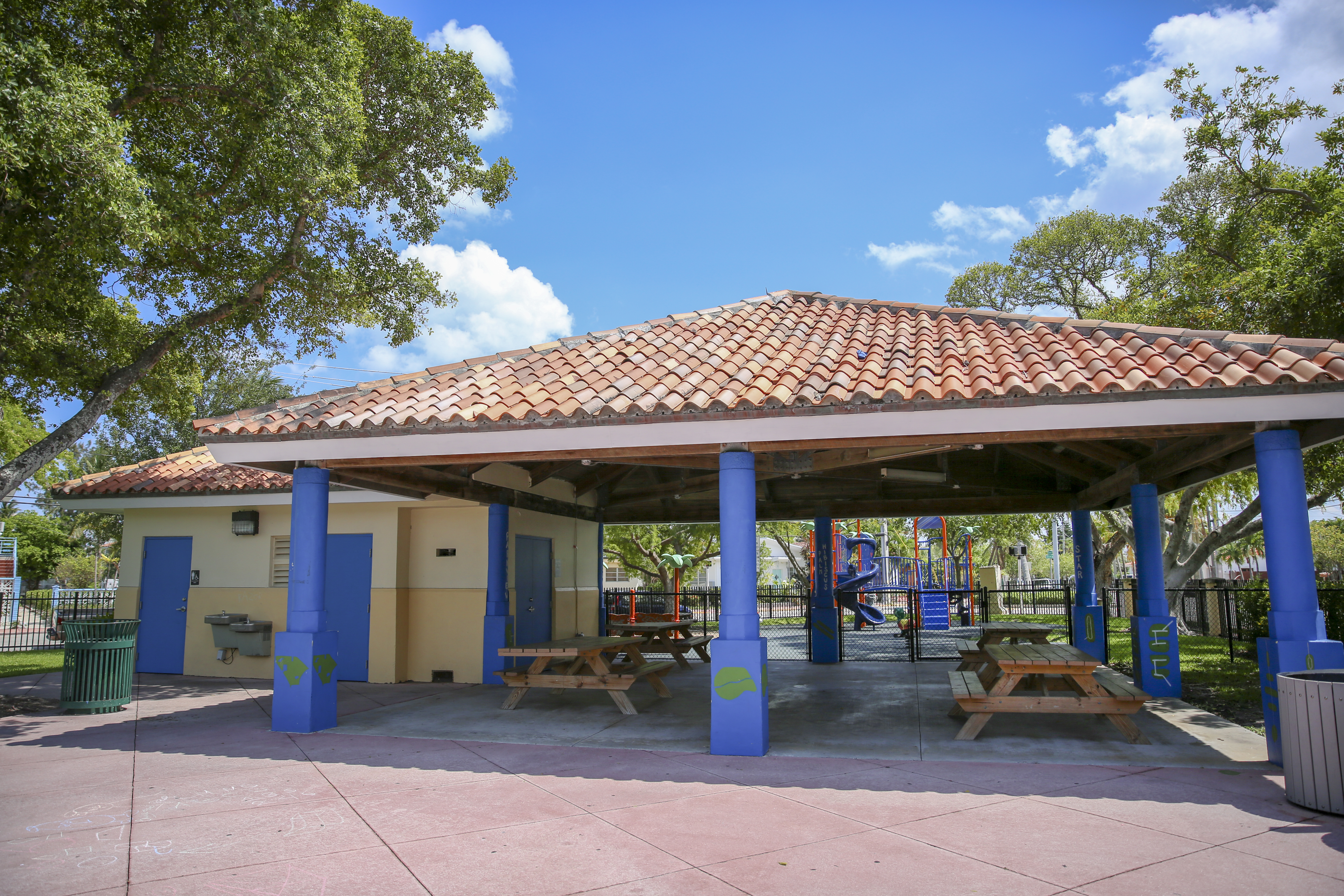 Crespi Park - current pavillion, external