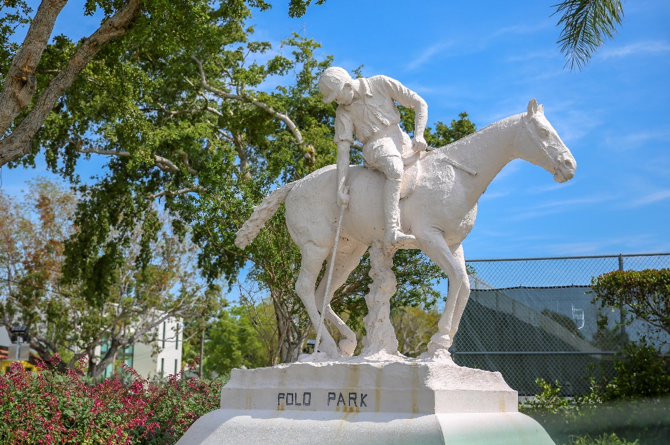 Statue at Polo Park, Miami Beach